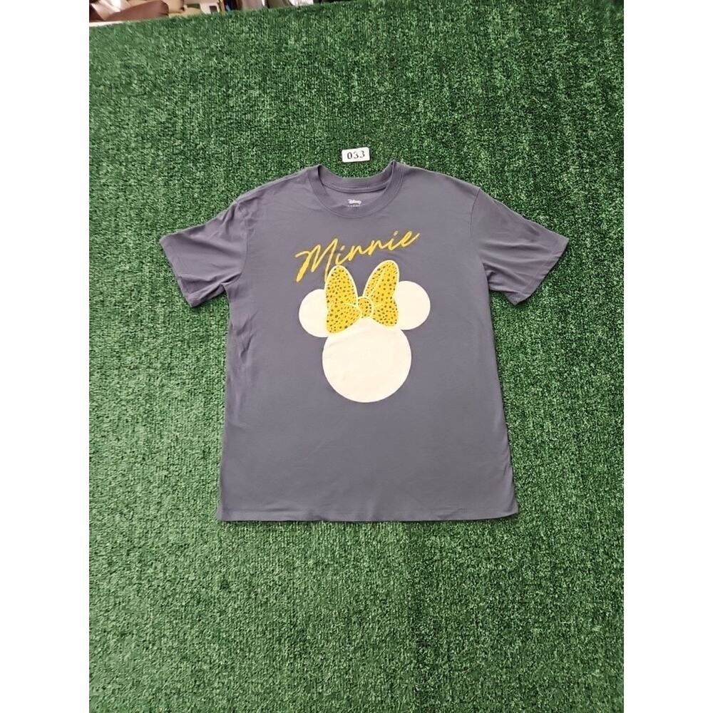 Disney Minnie Mouse Slate Grey T-Shirt Size Juniors L(11-13) Great Condition!!!